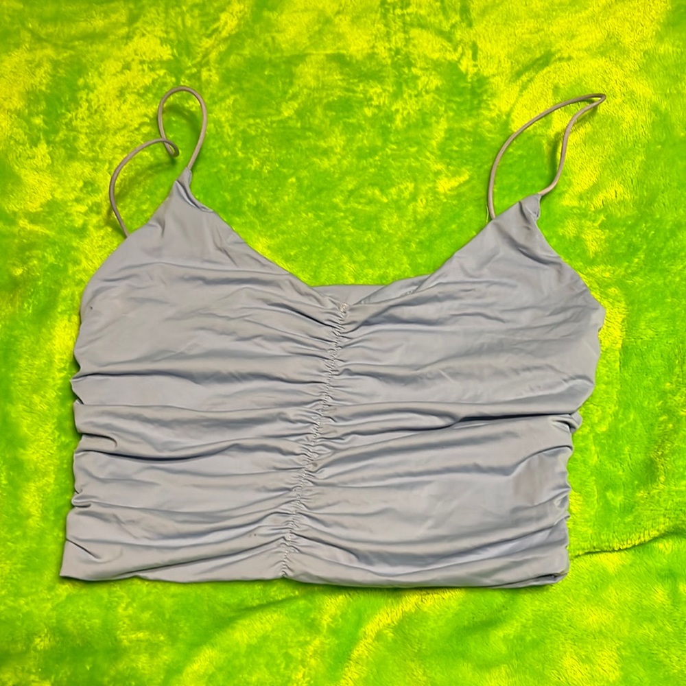 Cute pastel blue crop top!